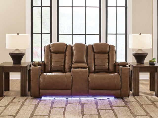 Furniture City Biloxi - Ashley Furniture - Gruaro Living Room - PWR REC Loveseat/CON/ADJ HDRST - PCU1420018