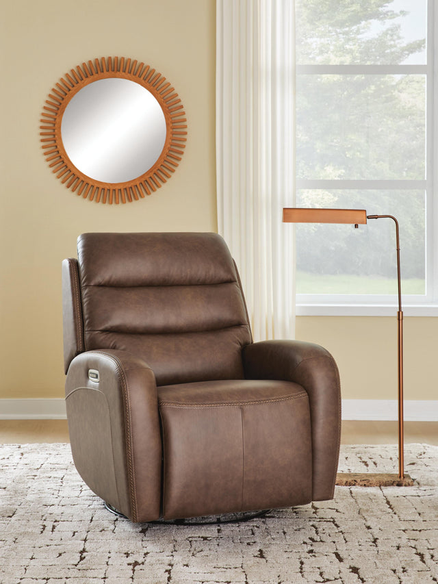 Furniture City Biloxi - Ashley Furniture - Motion-Max Living Room - Swivel Glider Power Recliner - PCU1550195