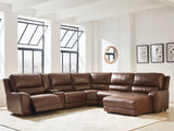 Furniture City Biloxi - Ashley Furniture - DeepWakes Sectional - 6-Piece Power Reclining Sectional with Chaise / Canyon - PCU62607S6