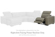 Furniture City Biloxi - Ashley Furniture - Correze Sectional - 3-Piece Power Reclining Sectional with Chaise / Gray - U94202S11