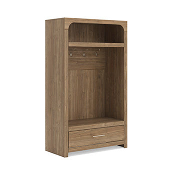 Furniture City Biloxi - Ashley Furniture - Dovander Hall Tree with Storage Bench - Hall Tree with Storage Bench - W1121-79