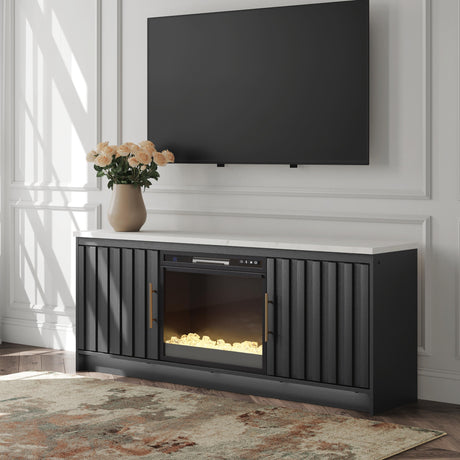 Furniture City Biloxi - Ashley Furniture - Cadmori 63" TV Stand with Electric Fireplace - 63" TV Stand with Electric Fireplace - W2616W1