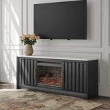 Furniture City Biloxi - Ashley Furniture - Cadmori 63" TV Stand with Electric Fireplace - 63" TV Stand with Electric Fireplace - W2616W2