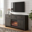 Furniture City Biloxi - Ashley Furniture - Brazen Valley 71" TV Stand with Electric Fireplace - 71" TV Stand with Electric Fireplace - W2648W2