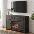 Furniture City Biloxi - Ashley Furniture - Brazen Valley 60" TV Stand with Electric Fireplace - 60" TV Stand with Electric Fireplace - W2648W4