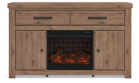 Garistyn 62" TV Stand with Electric Fireplace