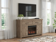 Furniture City Biloxi - Ashley Furniture - Garistyn 62" TV Stand with Electric Fireplace - 62" TV Stand with Electric Fireplace - W2844W1