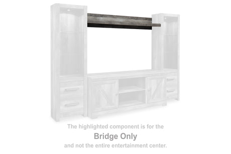 Furniture City Biloxi - Ashley Furniture - Wynnlow Entertainment Center - 4-Piece Entertainment Center / Gray - W440W2