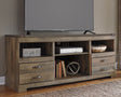 Furniture City Biloxi - Ashley Furniture - Trinell TV Stand - 63" / Brown - W446-68
