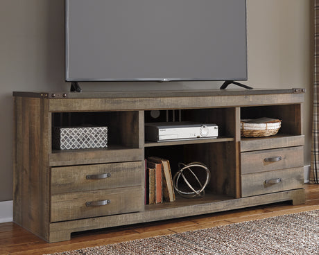 Furniture City Biloxi - Ashley Furniture - Trinell TV Stand - 63" / Brown - W446-68