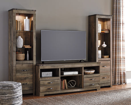 Furniture City Biloxi - Ashley Furniture - Trinell 3-Piece Entertainment Center - 3-Piece Entertainment Center / Brown - W446W18