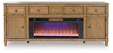 Sharlance 81" TV Stand with Electric Fireplace