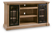 Furniture City Biloxi - Ashley Furniture - Wittenmyer TV Stand - 72" / Natural/Black - W794-68