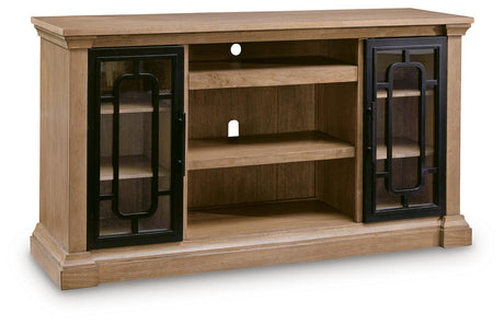 Furniture City Biloxi - Ashley Furniture - Wittenmyer TV Stand - 72" / Natural/Black - W794-68