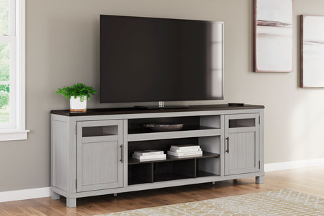Furniture City Biloxi - Ashley Furniture - Darborn 88" TV Stand - 88" / Gray/Brown - W796-68