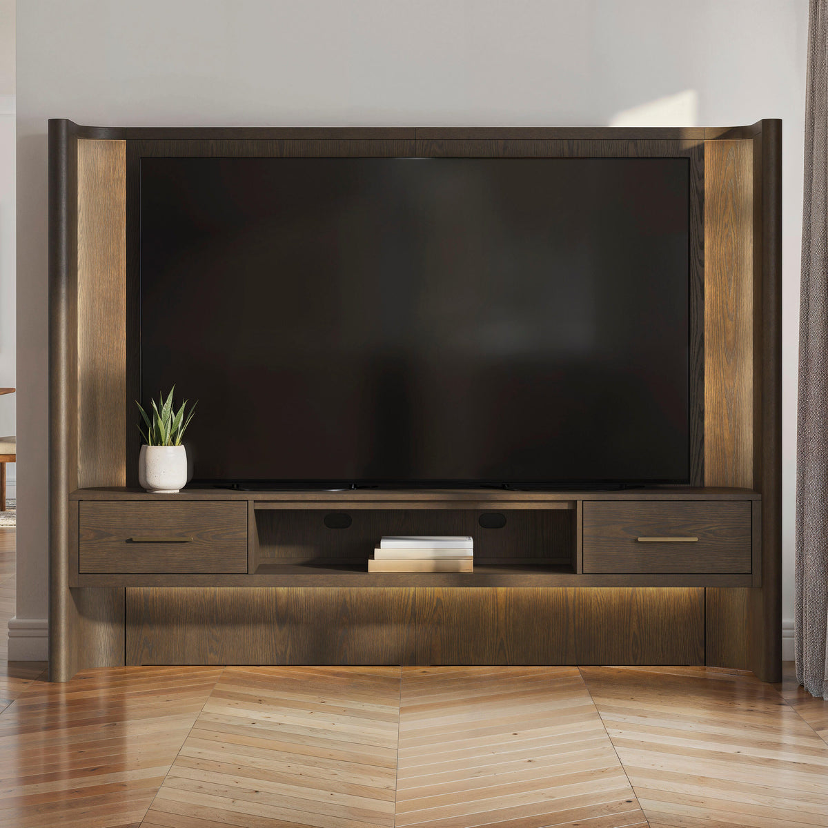 Furniture City Biloxi - Ashley Furniture - Darimore TV Wall Console - TV Wall Console - W984W1