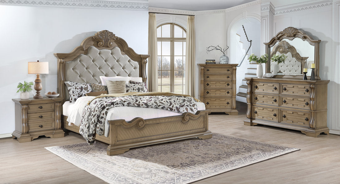 B9010 - 4pc or 5pc Bedroom Set ONLY - Queen, King 2