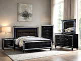 Blanca2 Black Bedroom Set Queen, King 4