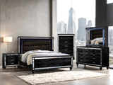 Blanca2 Black Bedroom Set Queen, King 5