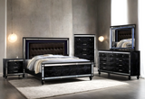 Blanca2 Black Bedroom Set Queen, King 6