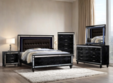 Blanca2 Black Bedroom Set Queen, King 3